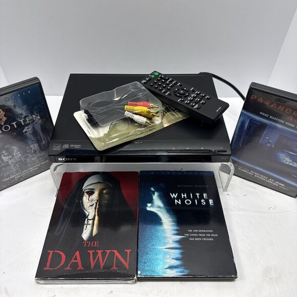 Sony Dvd Player Horror Movie Bundle Paranormal Activity White Noise 4 Films - Picture 3 of 9